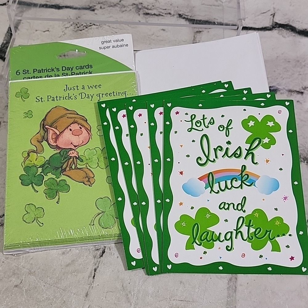 American Greetings St Patricks Day Greeting Cards Lot Of 11